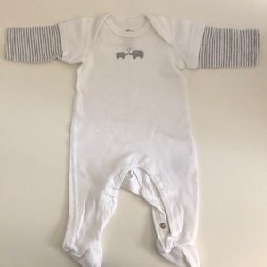Moon and back preemie onesie
